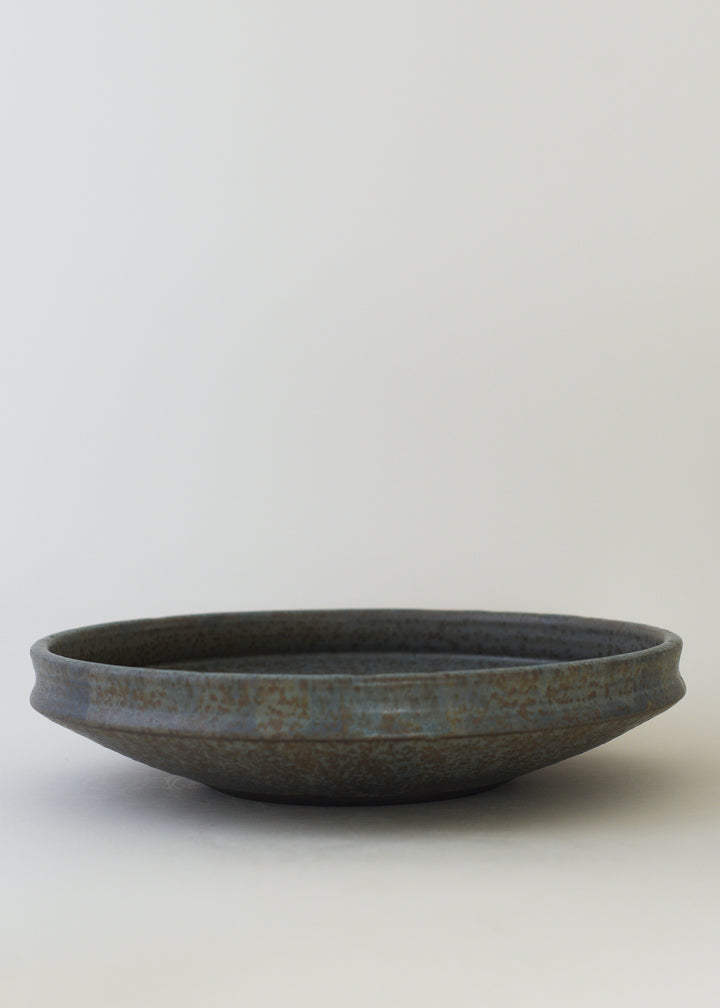 Large Low Ridge Bowl in Pond - Victoria Morris Pottery