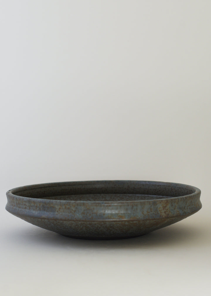Large Low Ridge Bowl in Pond - Victoria Morris Pottery