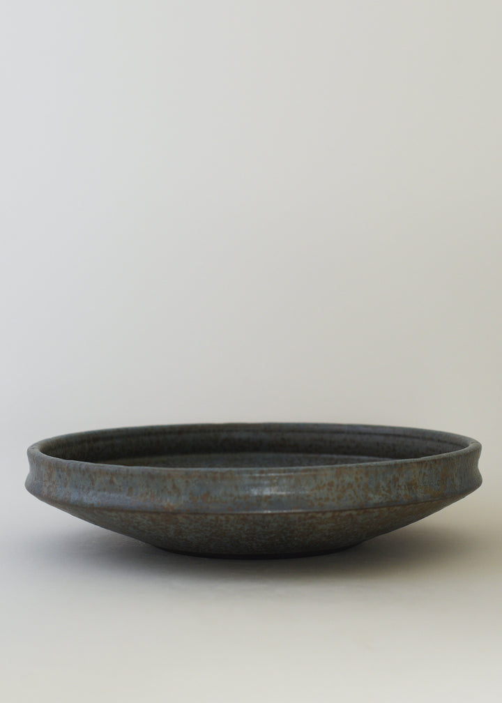 Large Low Ridge Bowl in Pond - Victoria Morris Pottery