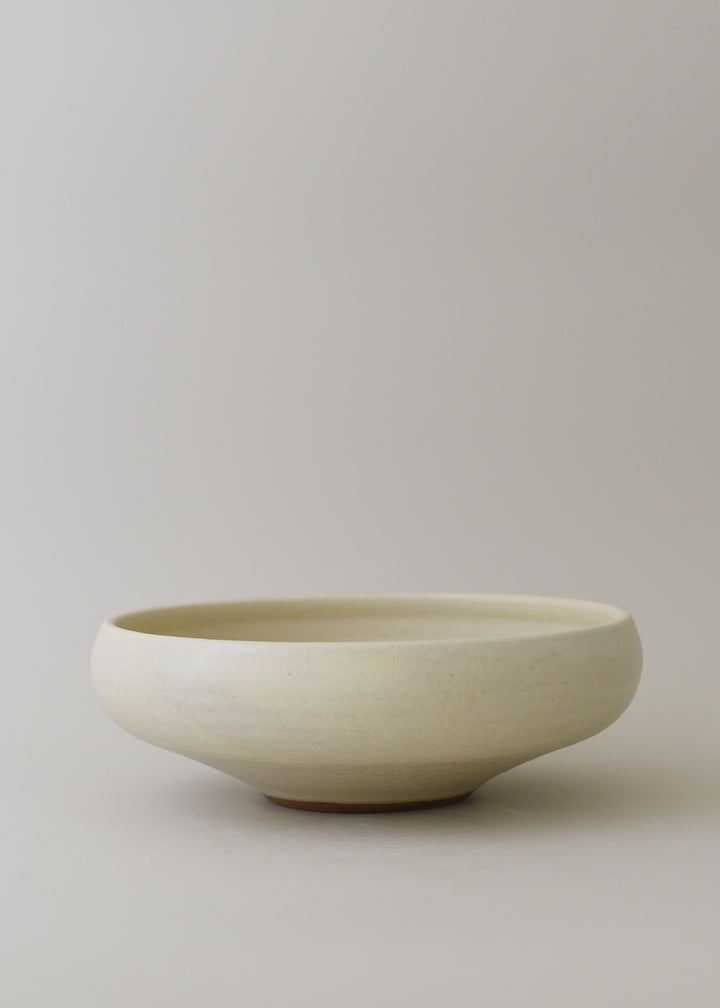 Low Lucy Bowl in Ivory - Victoria Morris Pottery