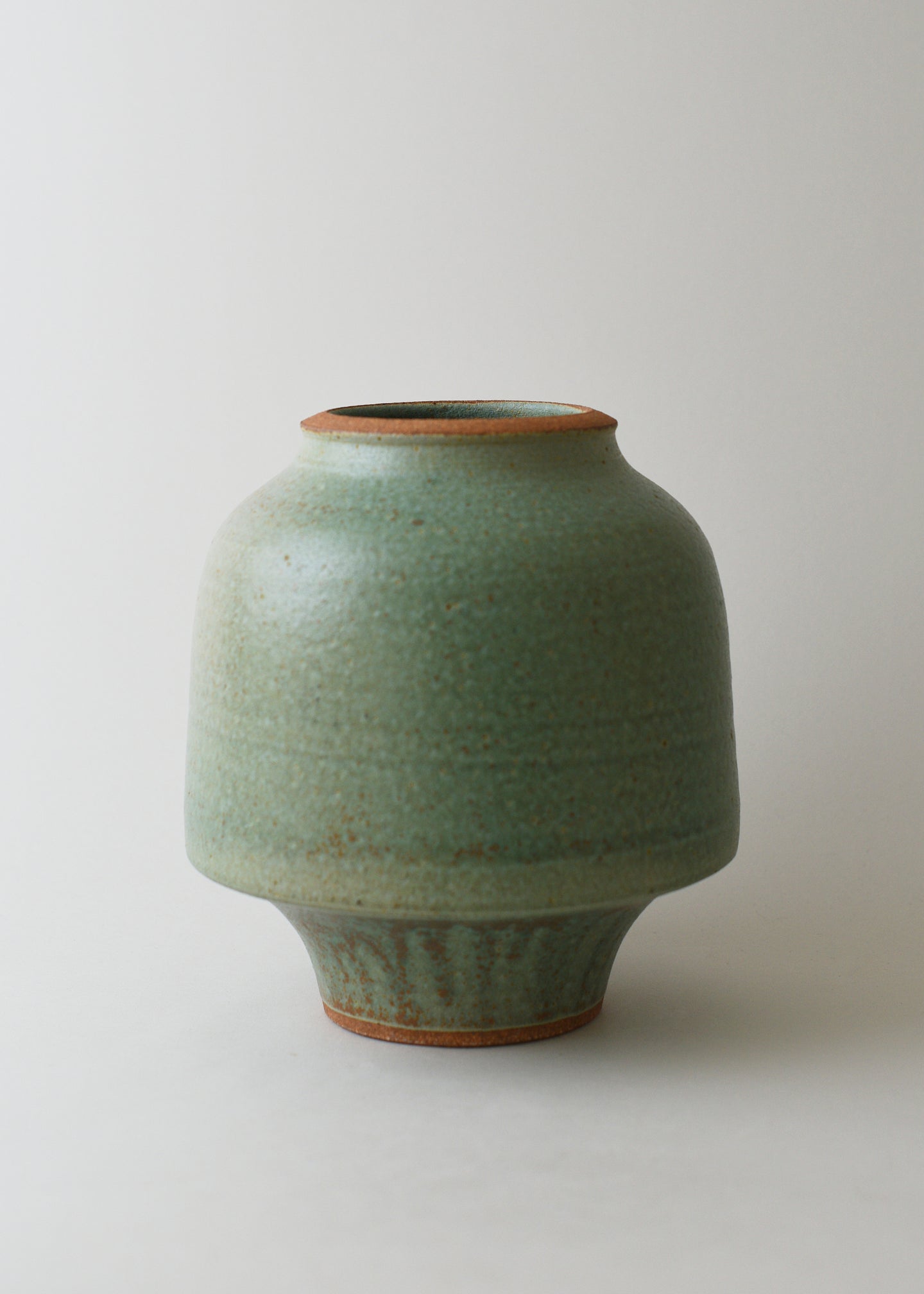 Lucy Series Vase in Copper Green - Victoria Morris Pottery