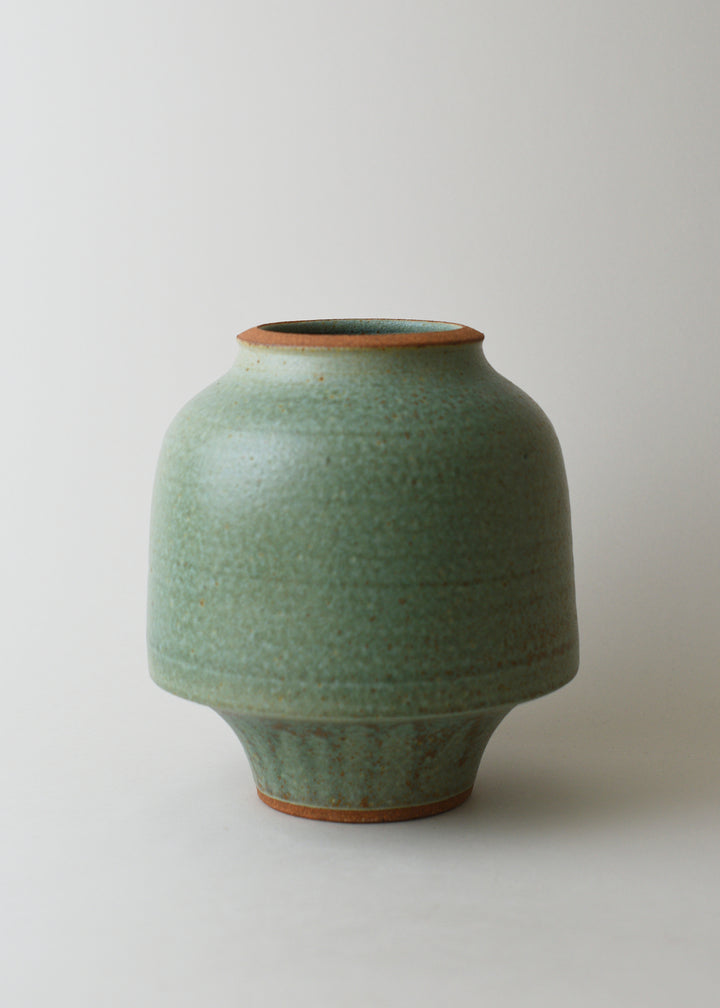 Lucy Series Vase in Copper Green - Victoria Morris Pottery