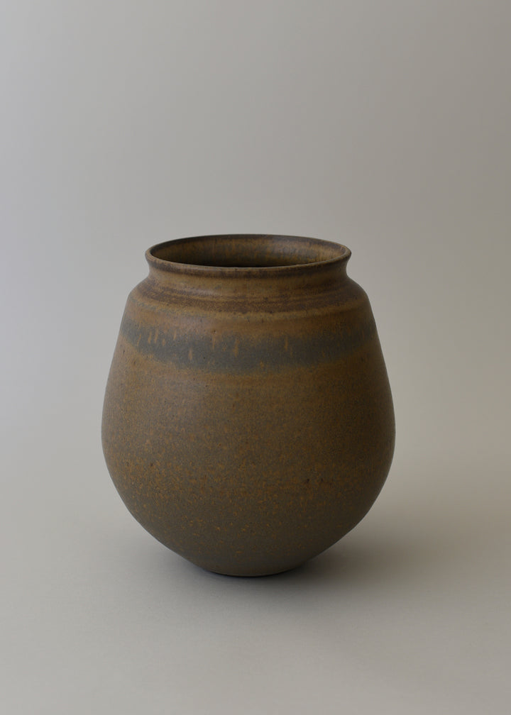 Low Poppy Series Vase in Hazel - Victoria Morris Pottery
