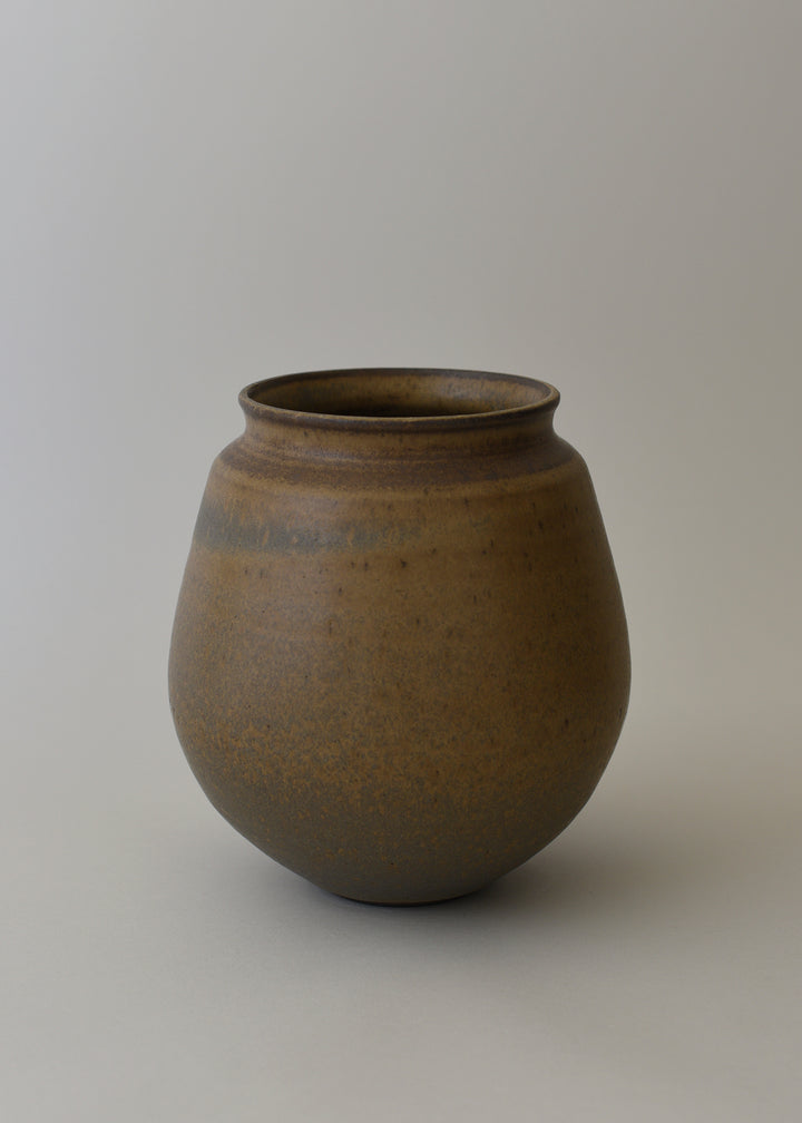 Low Poppy Series Vase in Hazel - Victoria Morris Pottery