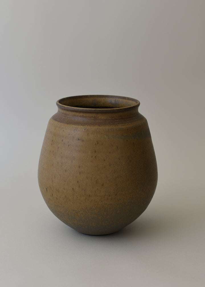 Low Poppy Series Vase in Hazel - Victoria Morris Pottery