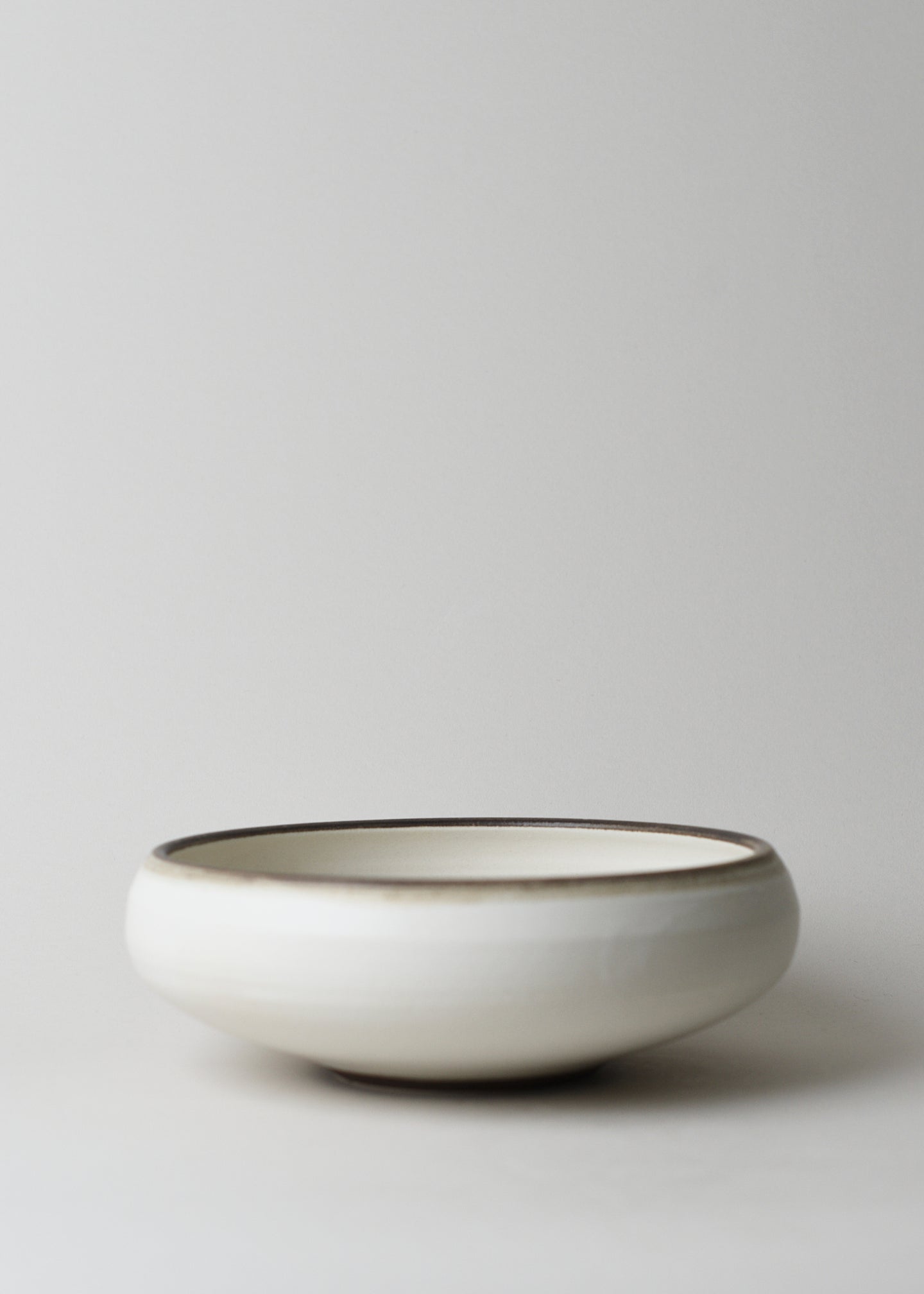 Low Rounded Bowl in Bronzed Birch - Victoria Morris Pottery