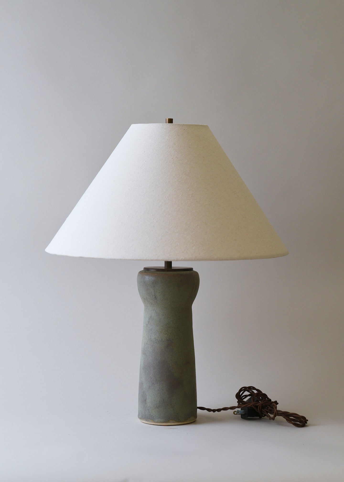 Lucretia Lamp in Brushed Mineral - Victoria Morris Pottery