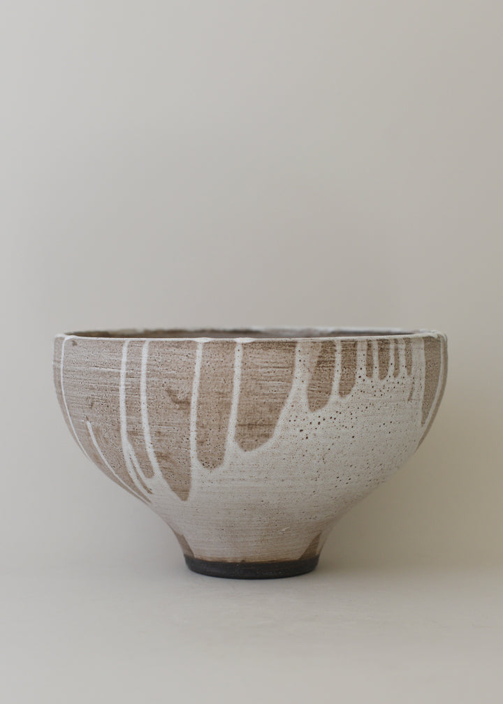 Lucy Series Bowl in Poured White - Victoria Morris Pottery