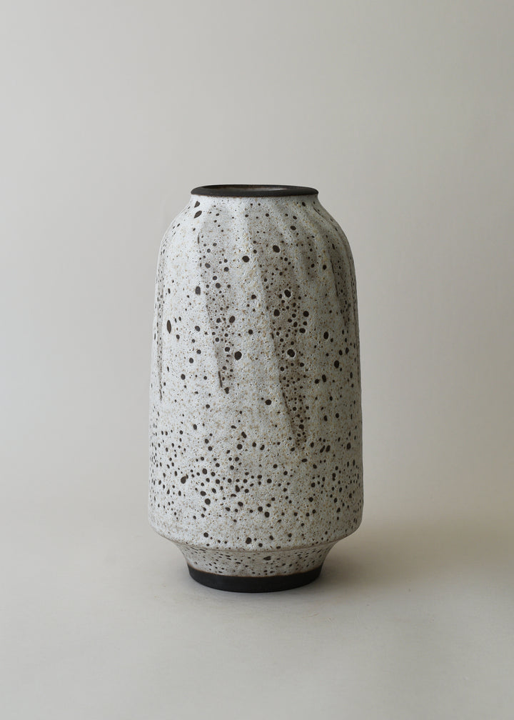 Large Lucy Series Vase no. 2 in Poured White - Victoria Morris Pottery