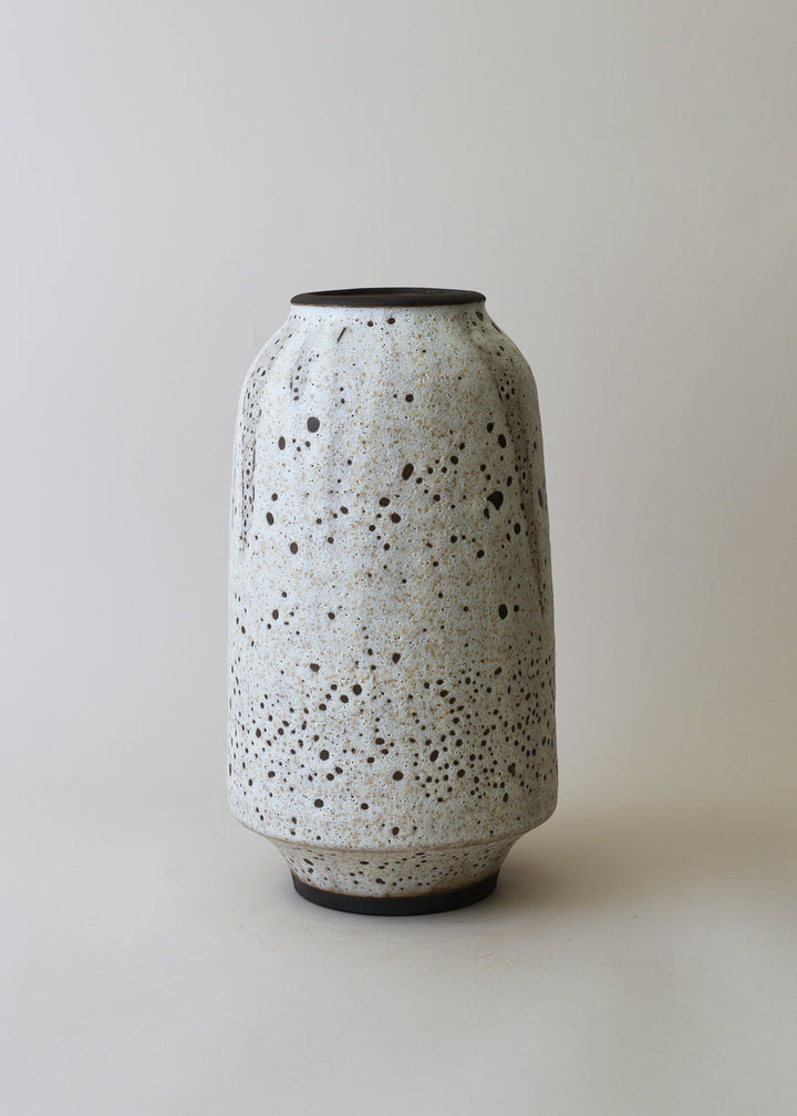 Large Lucy Series Vase no. 2 in Poured White - Victoria Morris Pottery