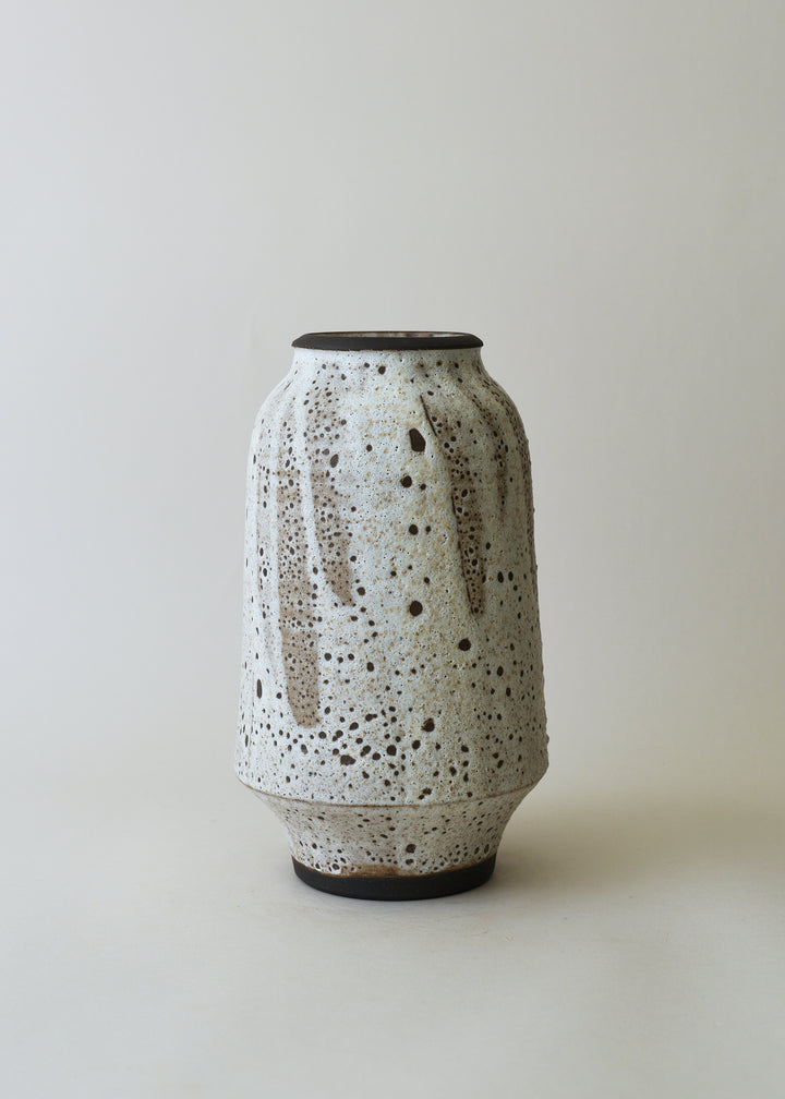 Lucy Series Vase no. 2 in Poured White - Victoria Morris Pottery