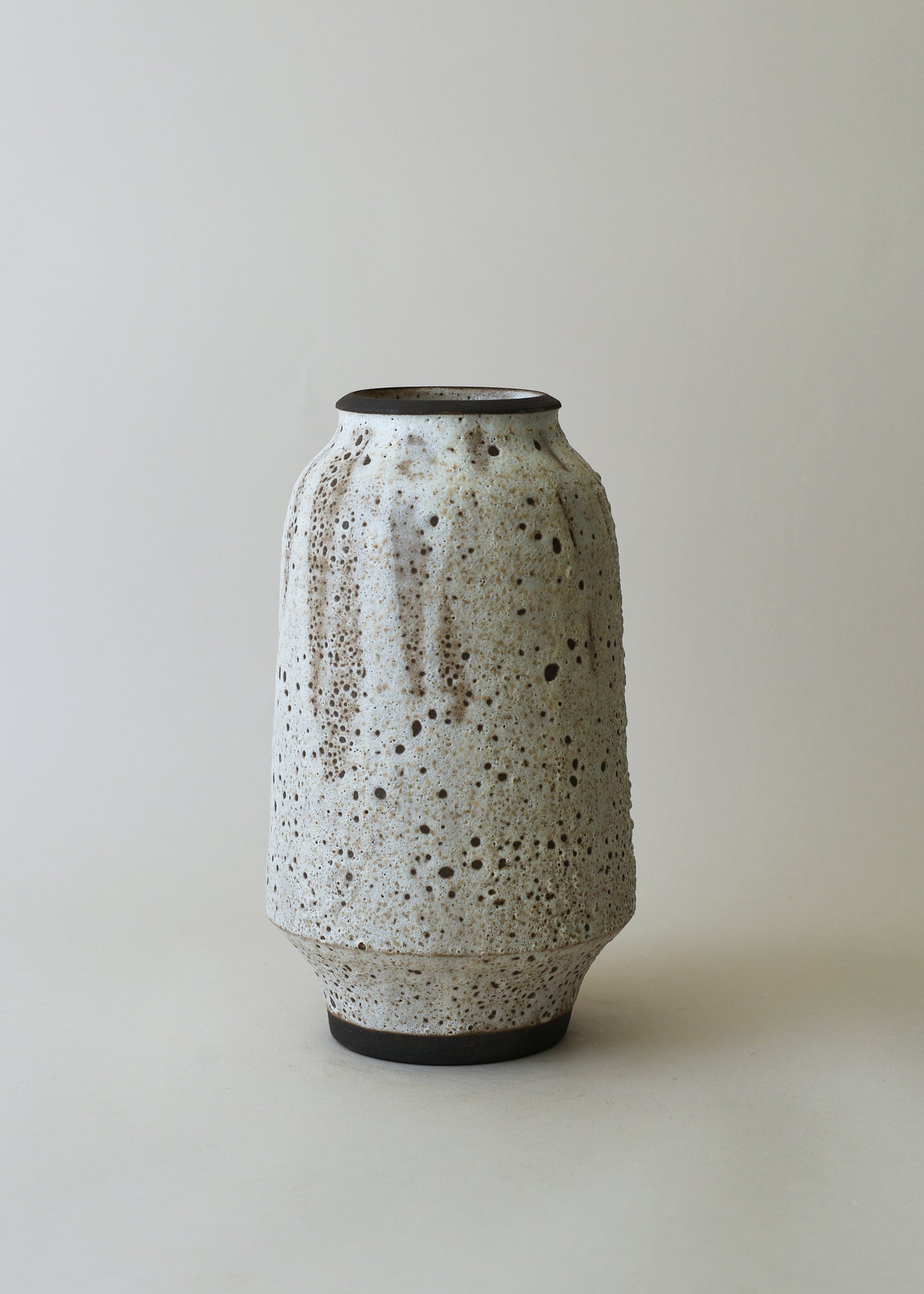 Lucy Series Vase no. 2 in Poured White - Victoria Morris Pottery