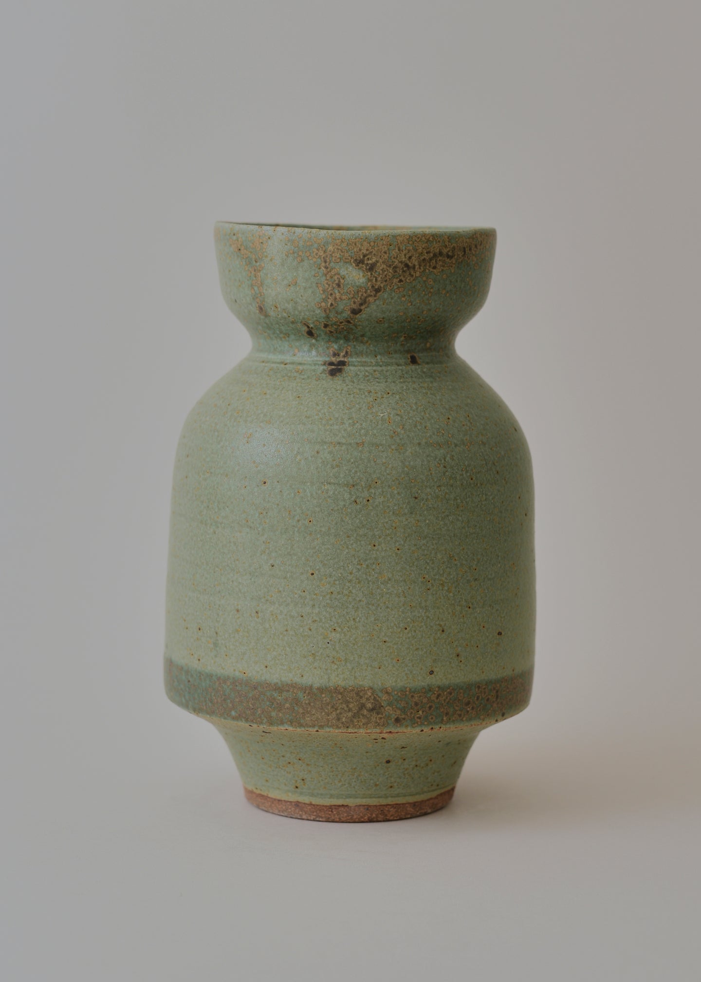 Lucy Series Vase no. 2 in Copper Green - Victoria Morris Pottery