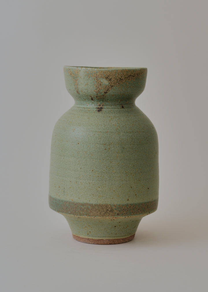 Lucy Series Vase no. 2 in Copper Green - Victoria Morris Pottery