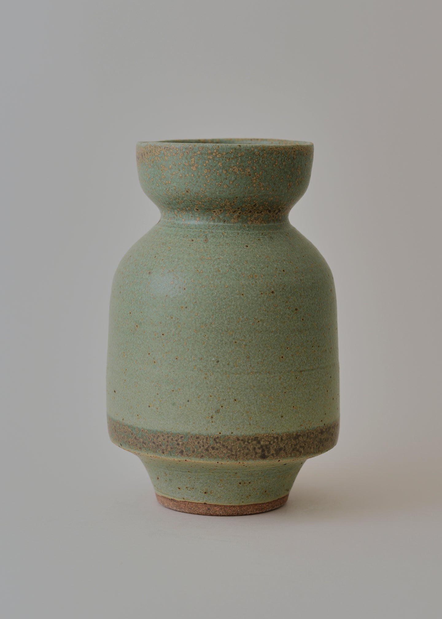 Lucy Series Vase no. 2 in Copper Green - Victoria Morris Pottery