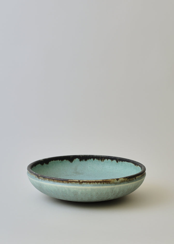 Low Ledge Bowl in Bronzed Jade - Victoria Morris Pottery