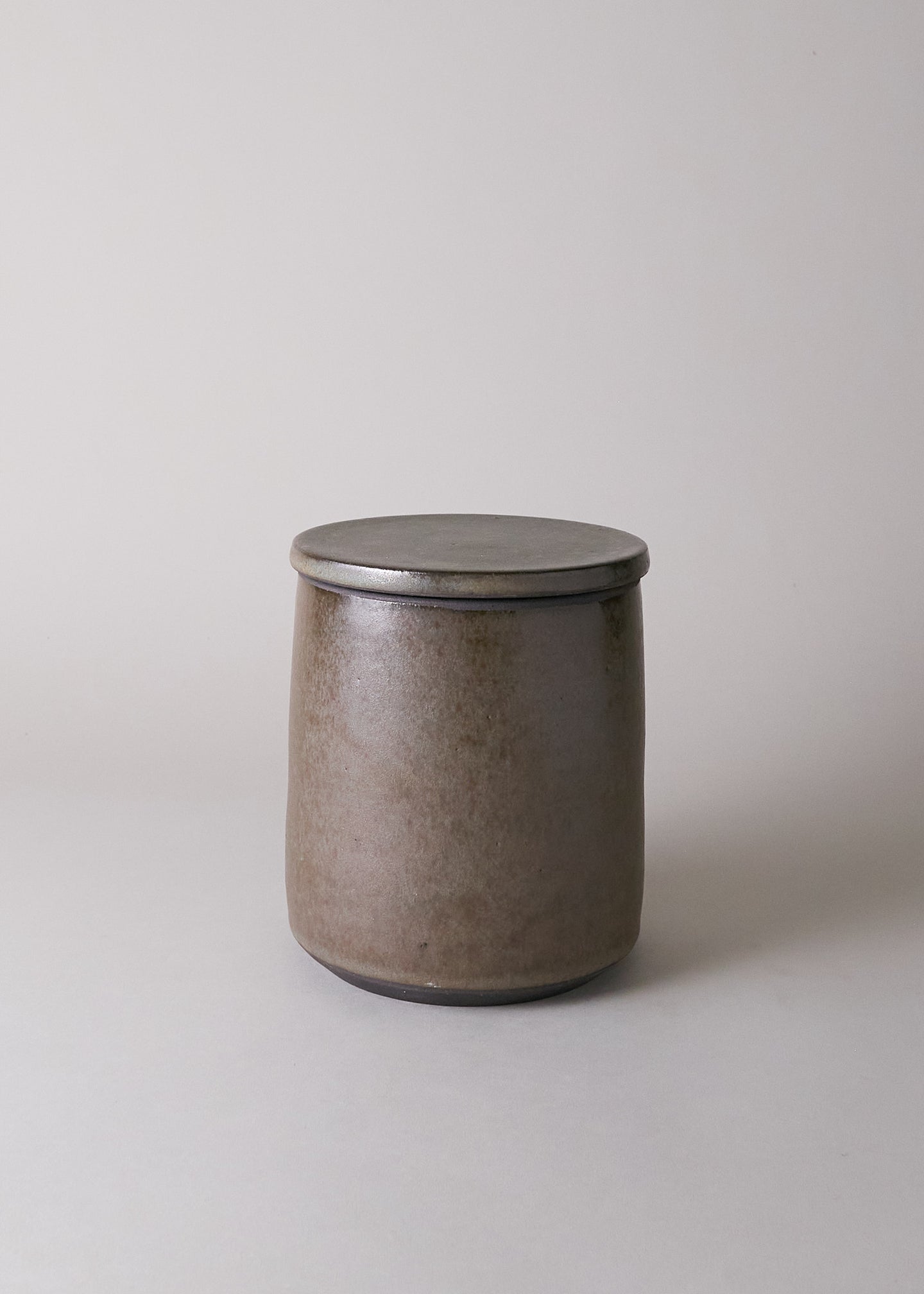 Small Canister in Tortoise Shell - Victoria Morris Pottery