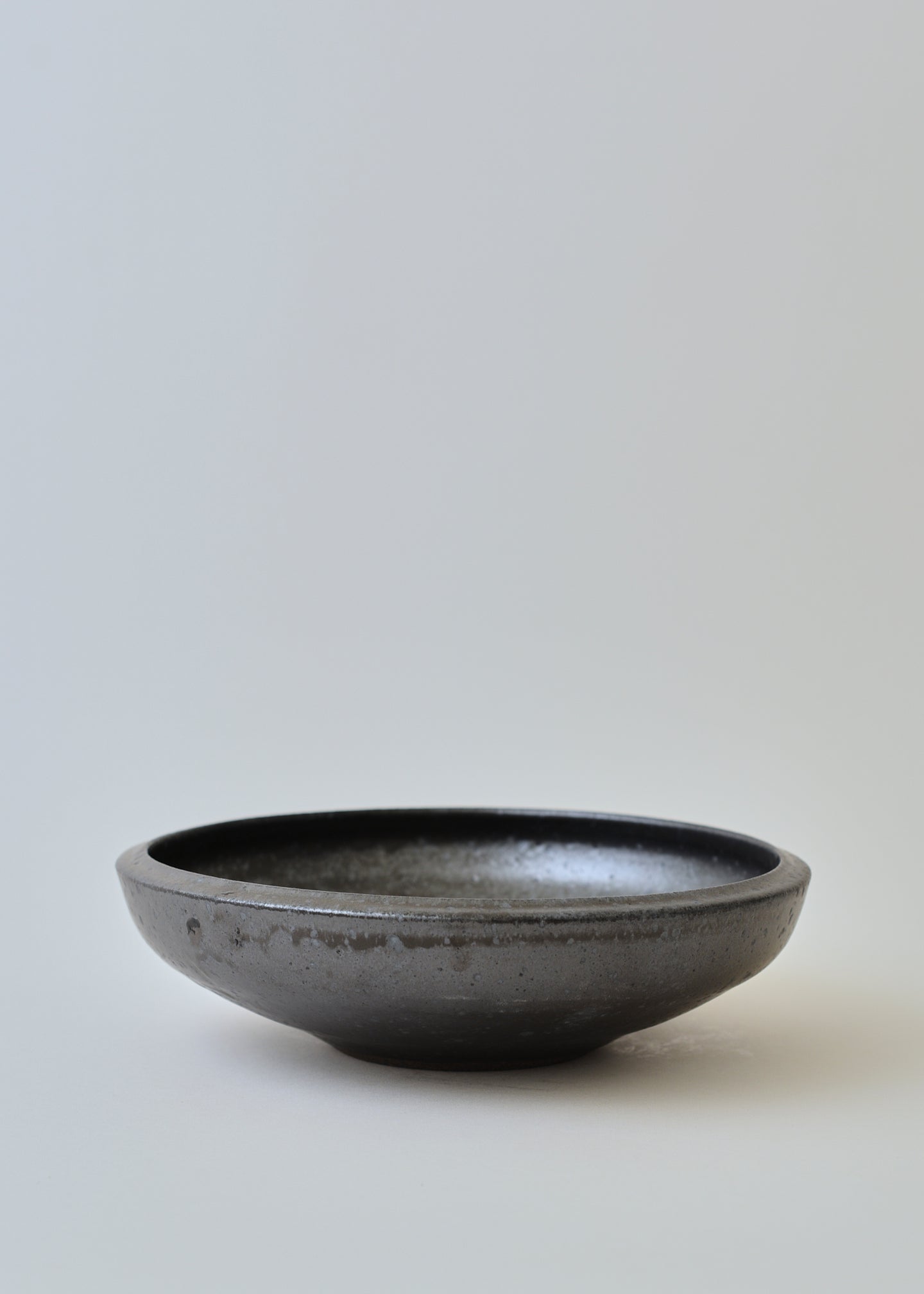 Low Ledge Bowl in Iron Black - Victoria Morris Pottery