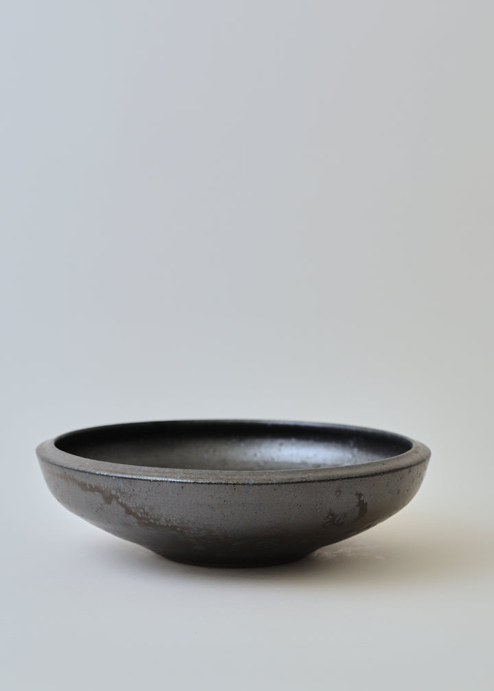 Low Ledge Bowl in Iron Black - Victoria Morris Pottery