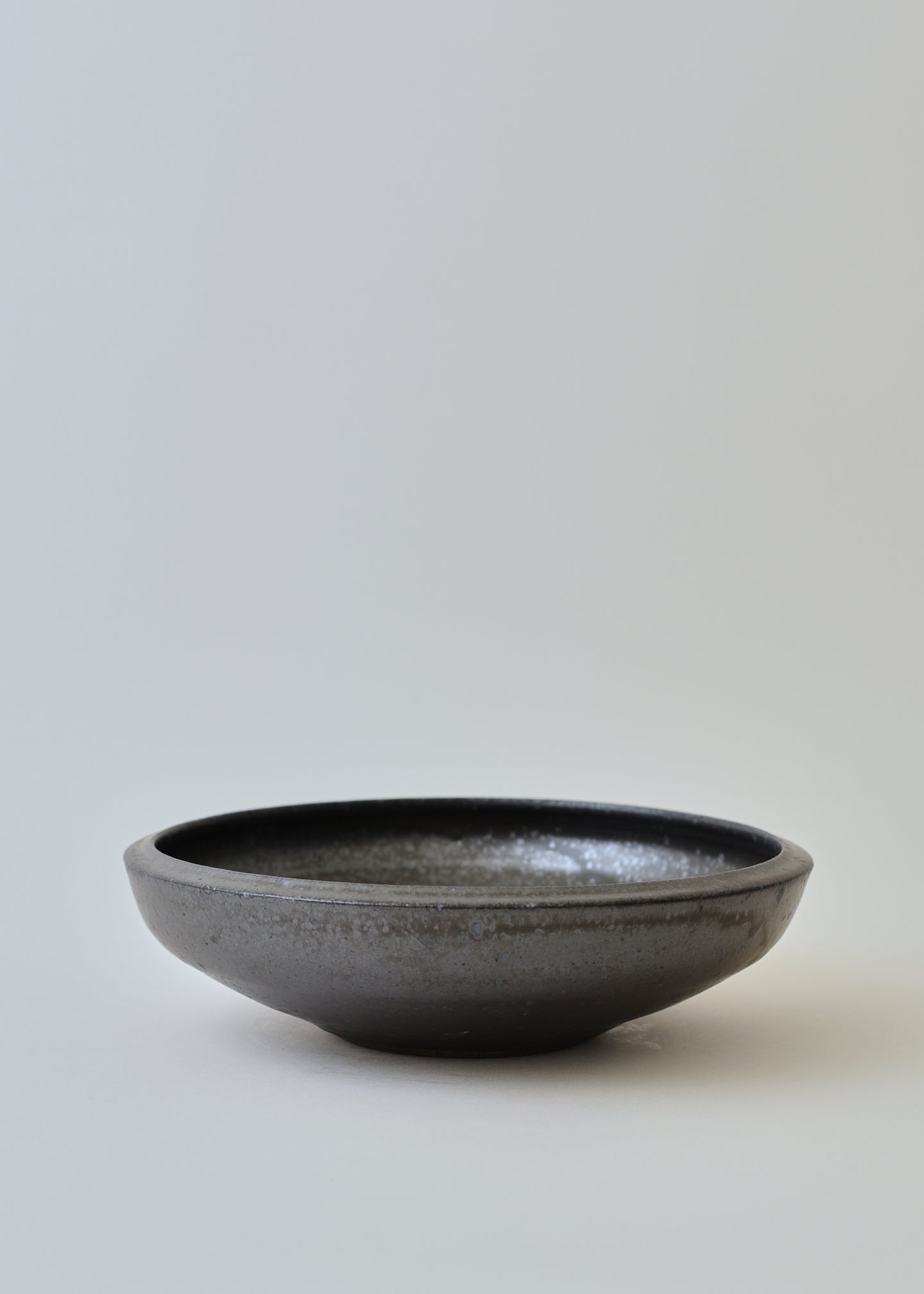 Low Ledge Bowl in Iron Black - Victoria Morris Pottery