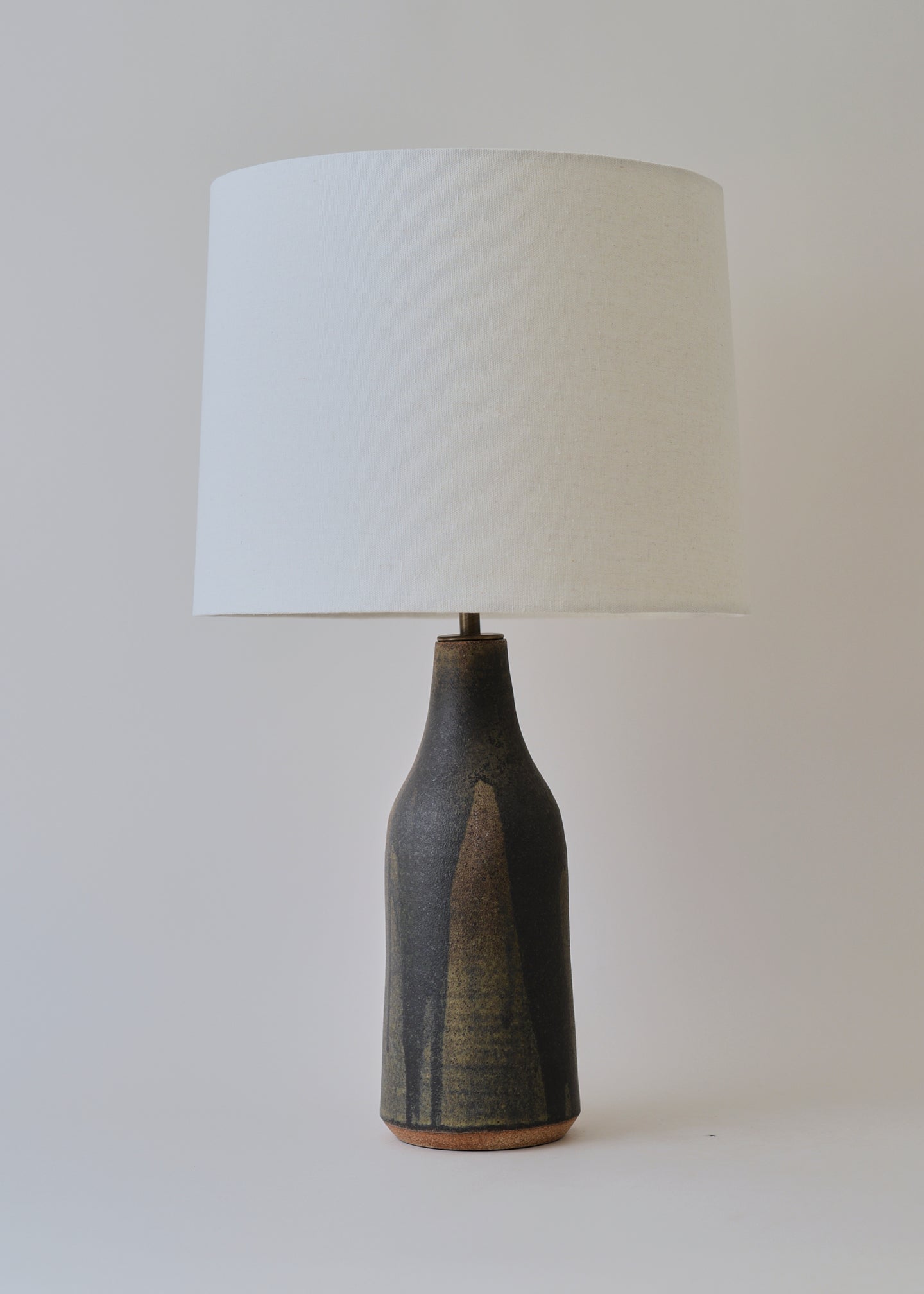 Large Bottle Lamp In Lichen - Limited Edition - Victoria Morris Pottery