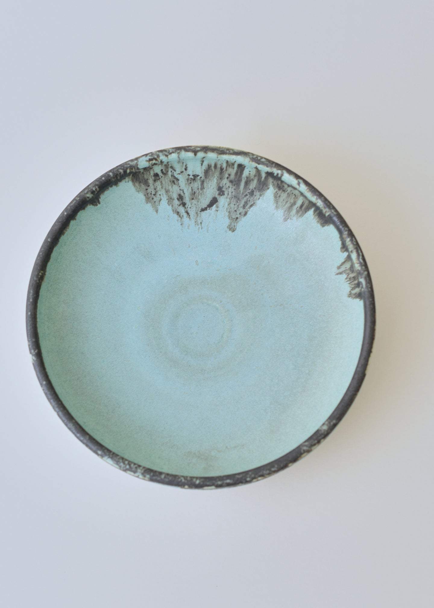 Low Ledge Bowl in Bronzed Jade - Victoria Morris Pottery
