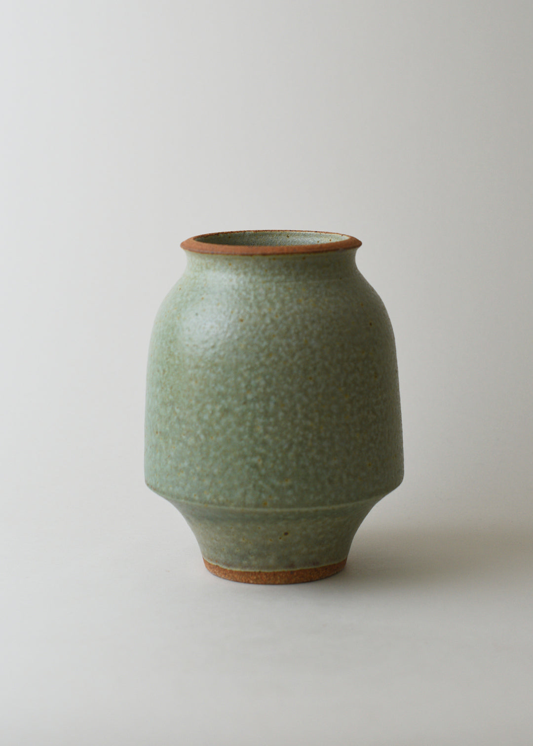 Small Lucy Series Vase in Copper Green - Victoria Morris Pottery