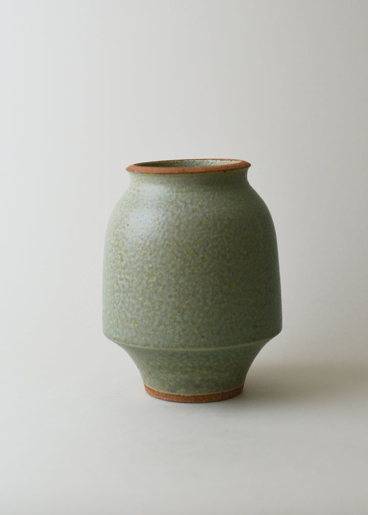 Small Lucy Series Vase in Copper Green - Victoria Morris Pottery