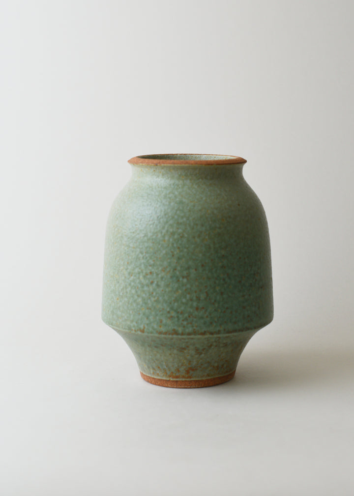 Small Lucy Series Vase in Copper Green - Victoria Morris Pottery