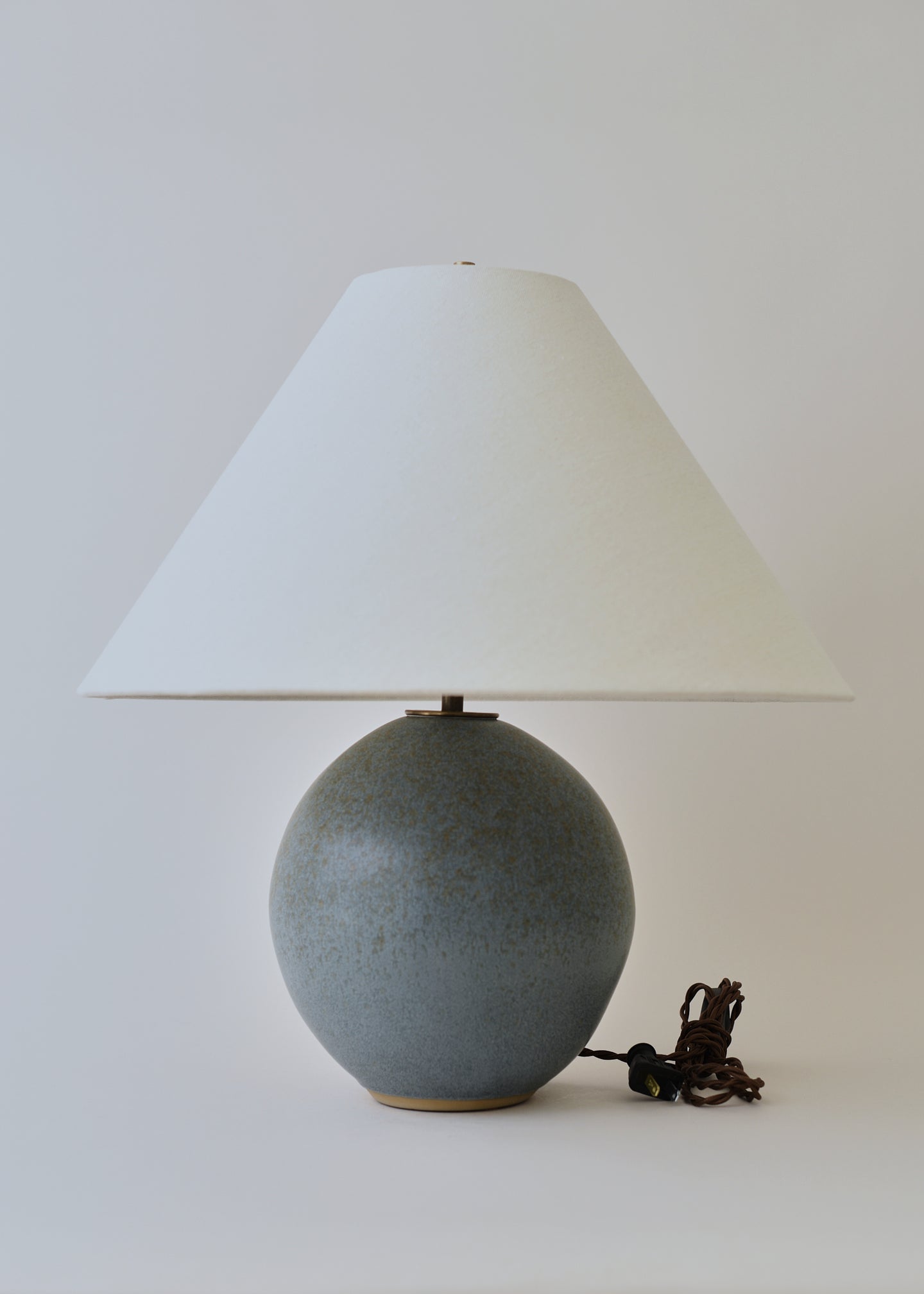 Medium Orb Lamp in Lake Blue - Victoria Morris Pottery