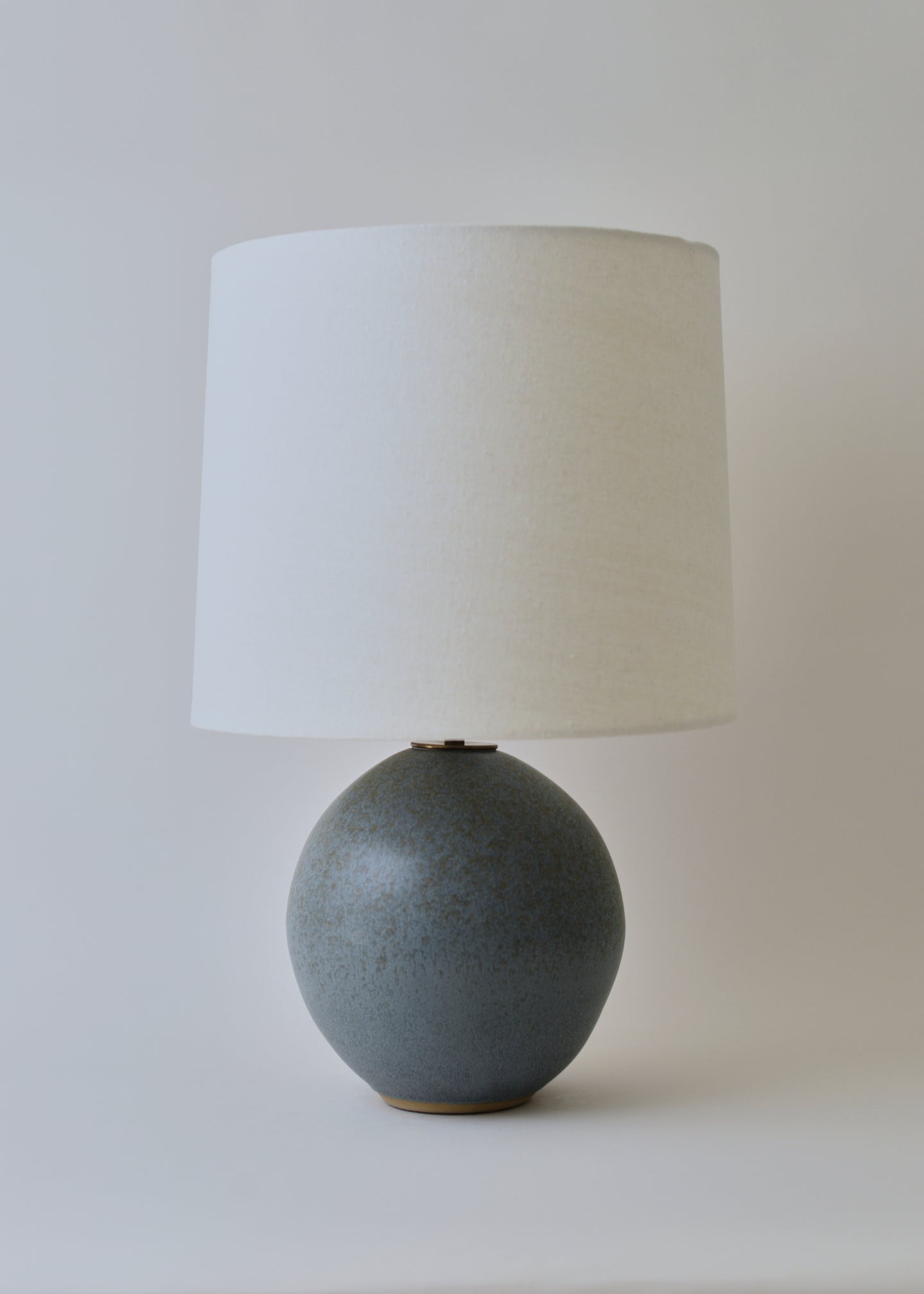 Medium Orb Lamp in Lake Blue - Victoria Morris Pottery
