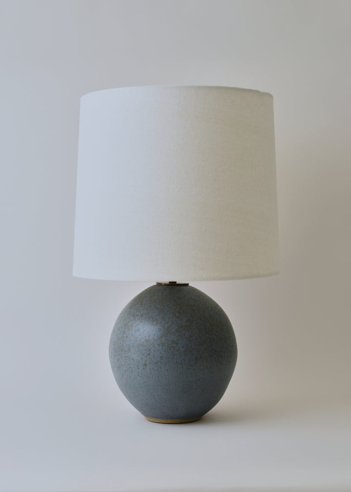 Medium Orb Lamp in Lake Blue - Victoria Morris Pottery