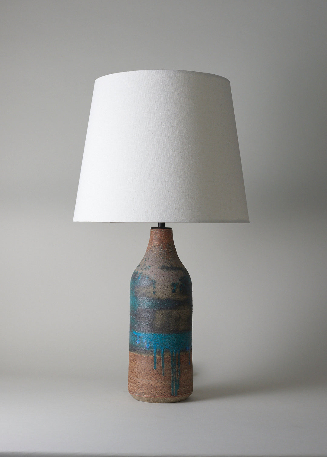 Large Bottle Lamp In Turquoise - Limited Edition - Victoria Morris Pottery