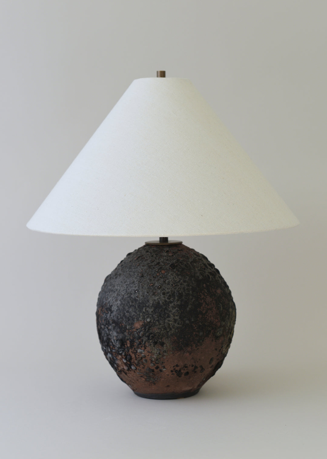 Raku Series Small Orb Lamp - Limited Edition - Victoria Morris Pottery