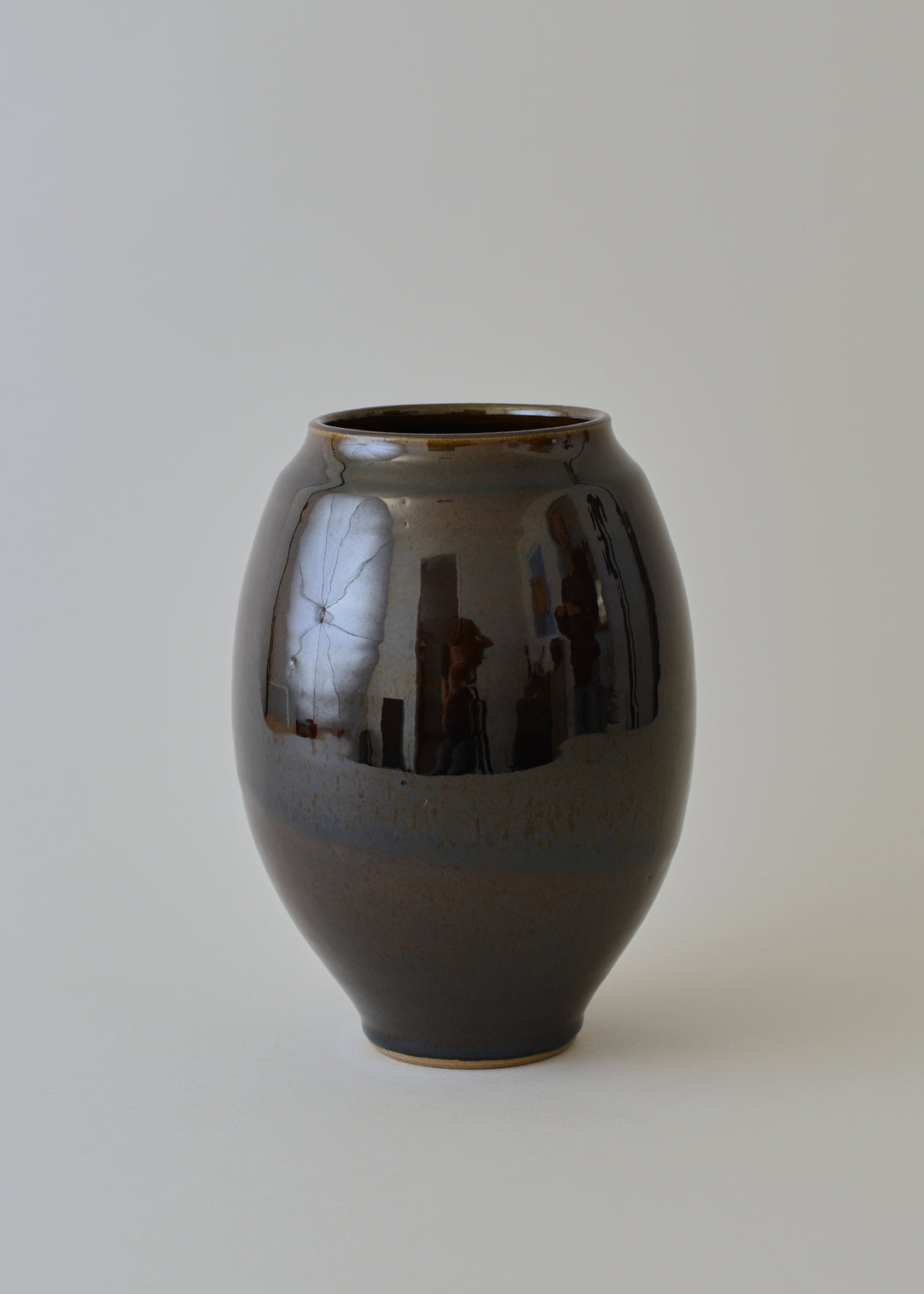 Oval Series Vase in Amber - Victoria Morris Pottery