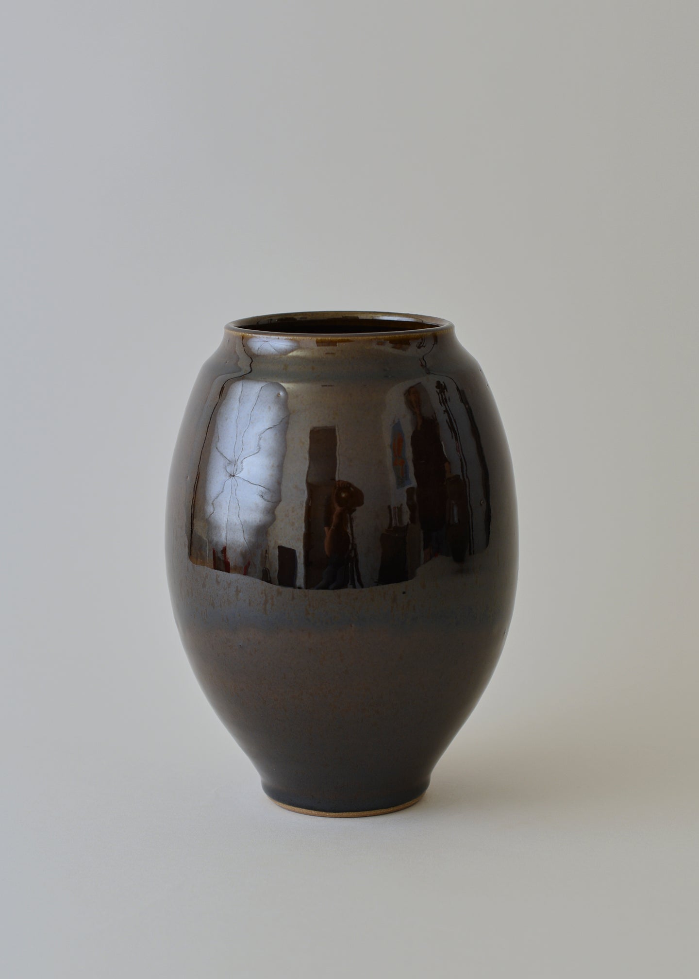Oval Series Vase in Amber - Victoria Morris Pottery