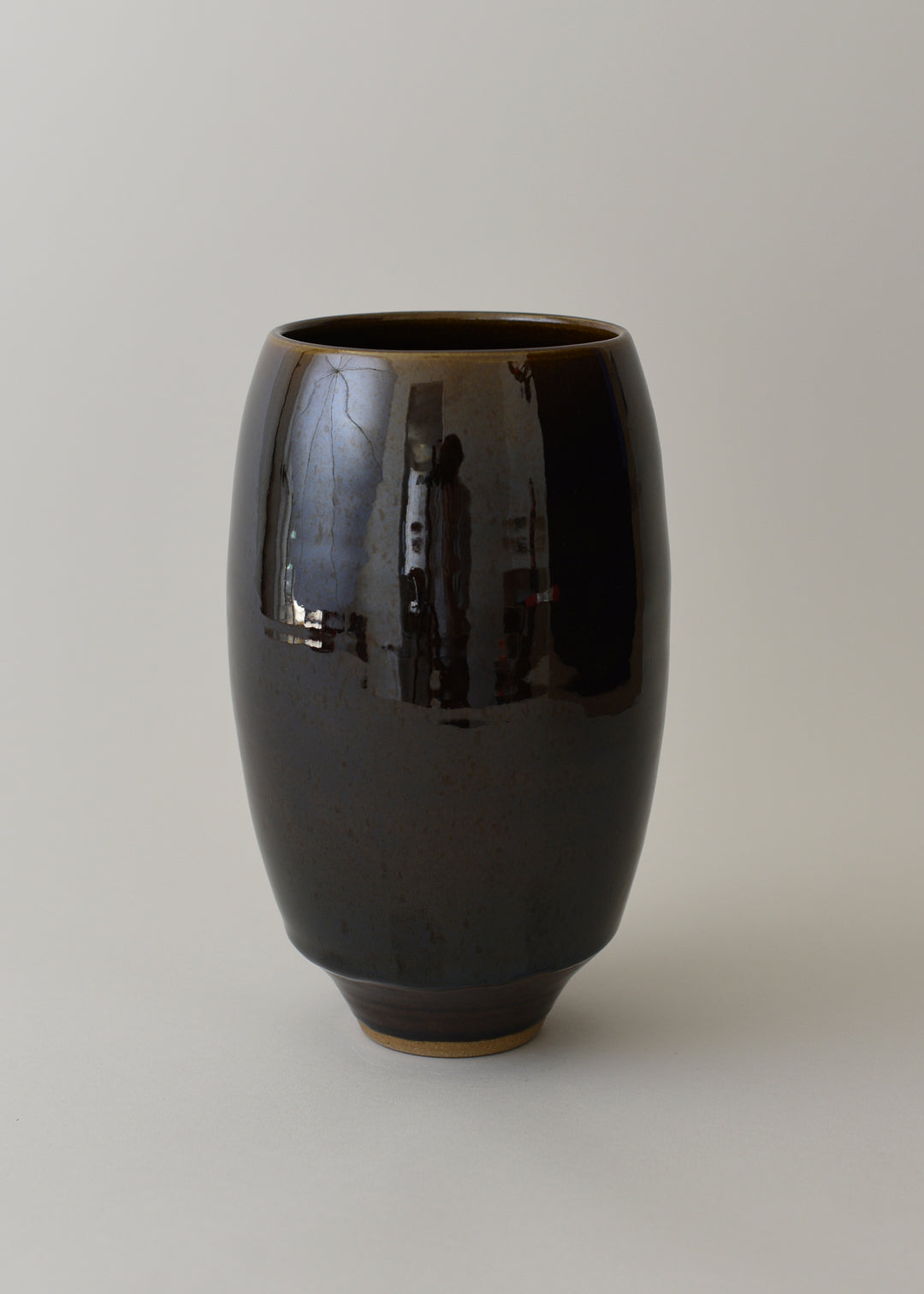 Oval Series Vase in Amber - Victoria Morris Pottery