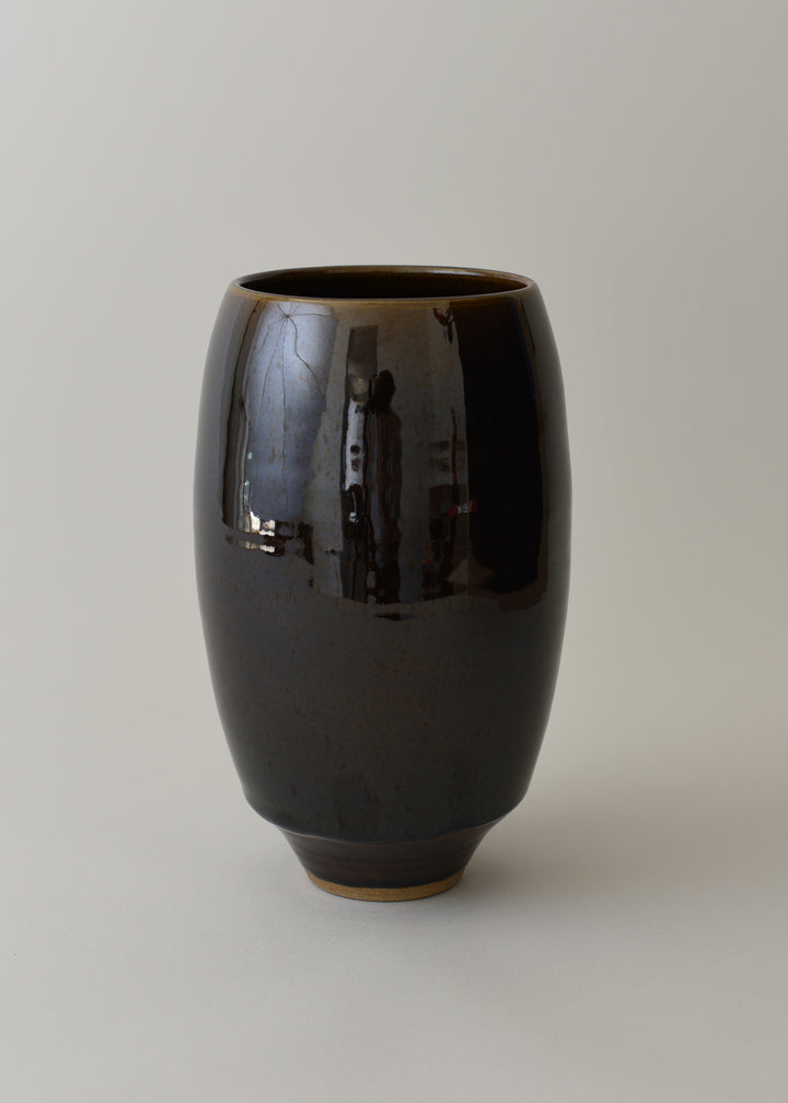Oval Series Vase in Amber - Victoria Morris Pottery