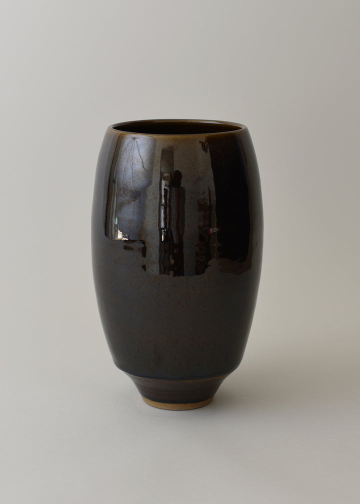 Oval Series Vase in Amber - Victoria Morris Pottery