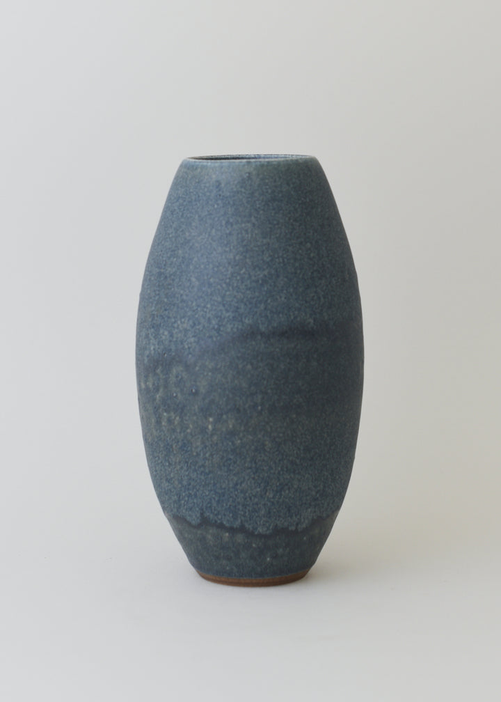 Oval Vase in Ink - Victoria Morris Pottery