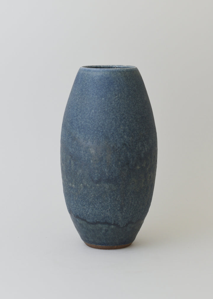 Oval Vase in Ink - Victoria Morris Pottery