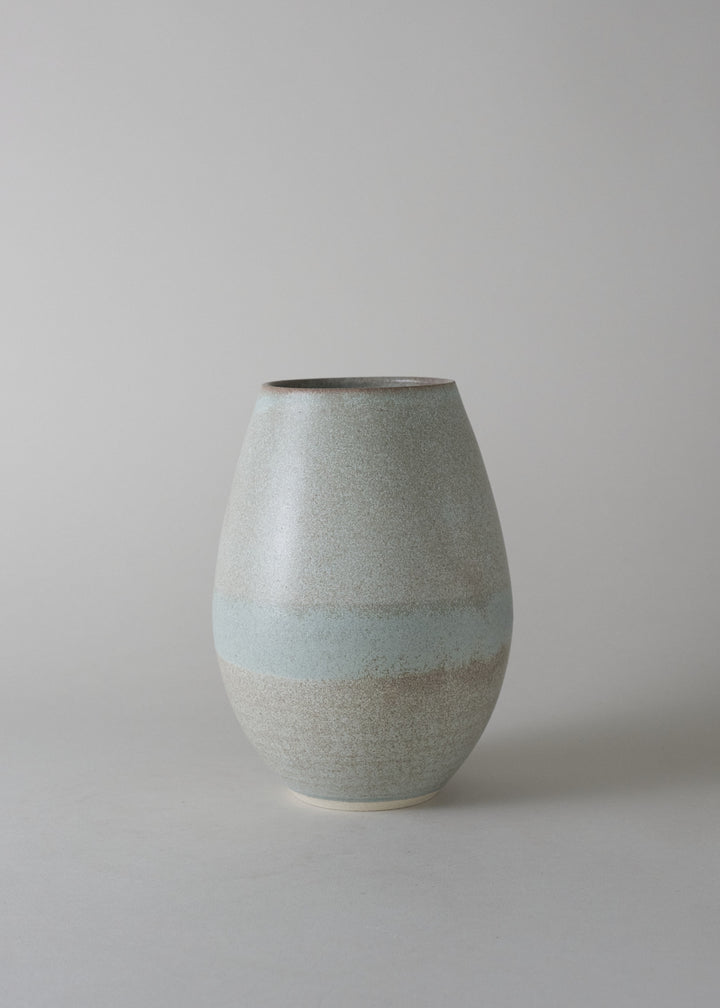Oval Vase in Mineral - Victoria Morris Pottery