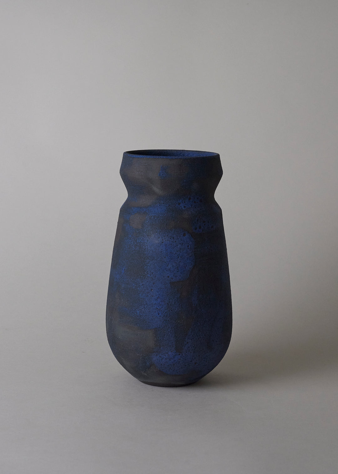 Poppy Series Vase in Brushed Cobalt - Victoria Morris Pottery