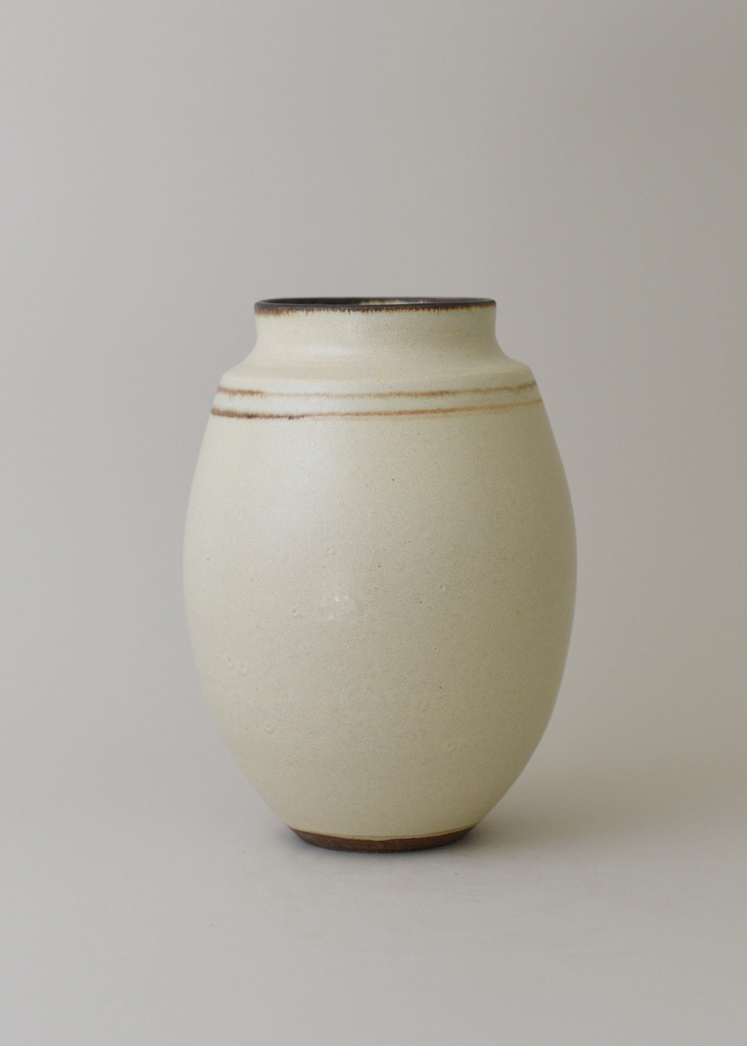 Low Poppy Series Vase in Bronzed Birch - Victoria Morris Pottery