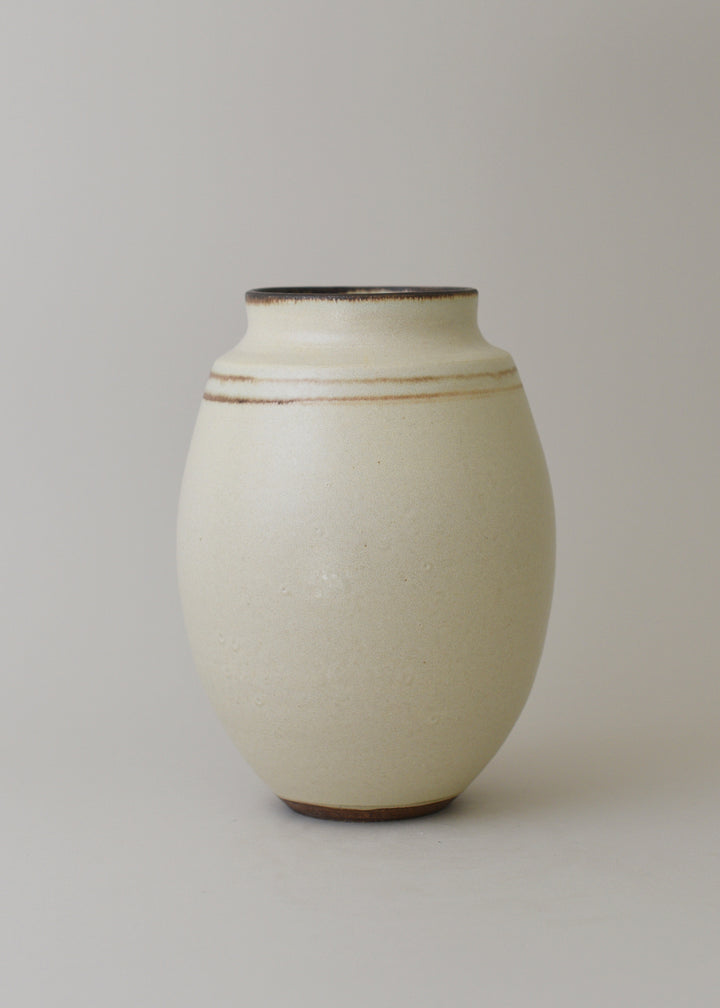 Low Poppy Series Vase in Bronzed Birch - Victoria Morris Pottery
