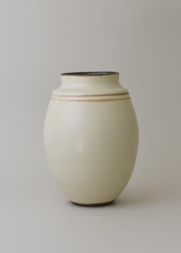 Low Poppy Series Vase in Bronzed Birch - Victoria Morris Pottery