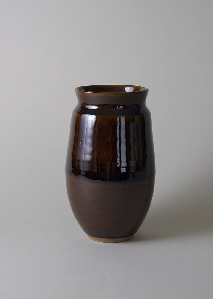 Poppy Series Vase in Dark Amber - Victoria Morris Pottery