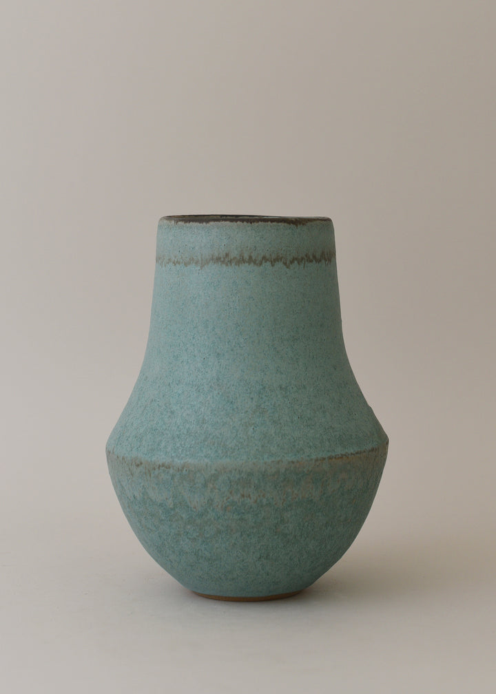 Tall Pueblo Vase in Bronzed Jade - Victoria Morris Pottery