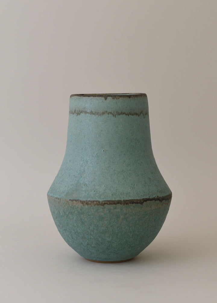 Tall Pueblo Vase in Bronzed Jade - Victoria Morris Pottery