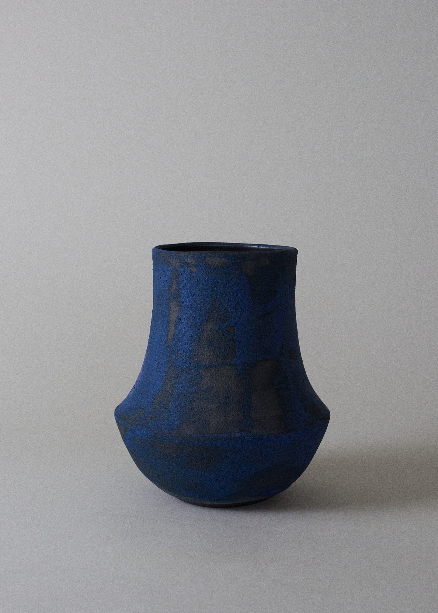 Pueblo Series Vase in Brushed Cobalt - Victoria Morris Pottery